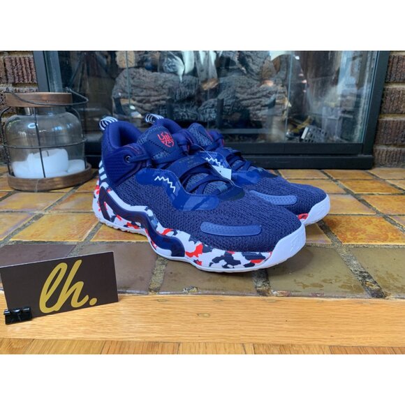 Mens 10.5 Adidas D.O.N. Issue #3 GCA Team USA Athletic Basketball Shoes GW2945 - Picture 3 of 6